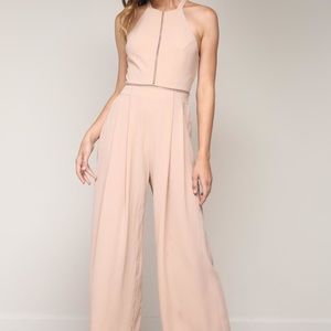Nude pink jumpsuit